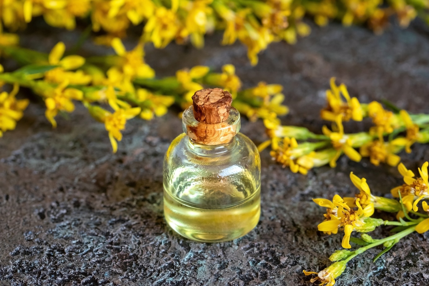 Tintura de goldenseal Fonte: Getty Images Tintura de goldenrod