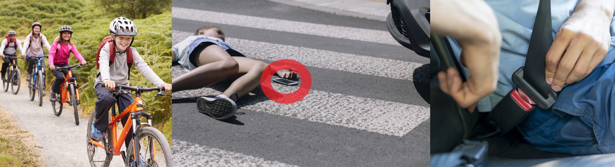 A PREVENÇÃO é o mais importante, por exemplo, andar de bicicleta em segurança com capacete, não utilizar o telemóvel ao atravessar a estrada, usar o cinto de segurança ao conduzir um automóvel. Fonte da foto: Getty Images Prevenção de ferimentos na cabeça - andar de bicicleta com capacete, não olhar para o telemóvel quando se atravessa uma passadeira/estrada, usar o cinto de segurança quando se conduz um automóvel.