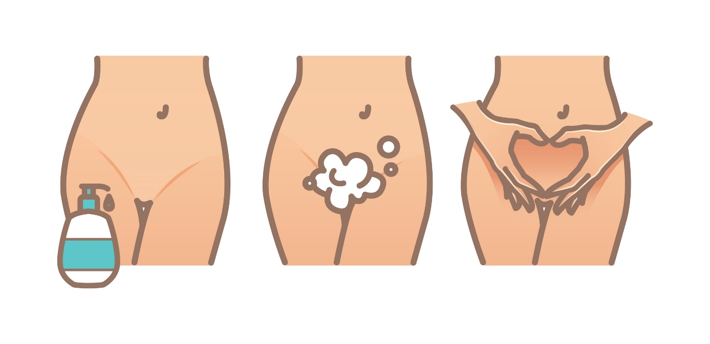 Higiene íntima das mulheres (duche com água limpa e utilização de gel de duche íntimo) Fonte: Getty Images Higiene íntima feminina