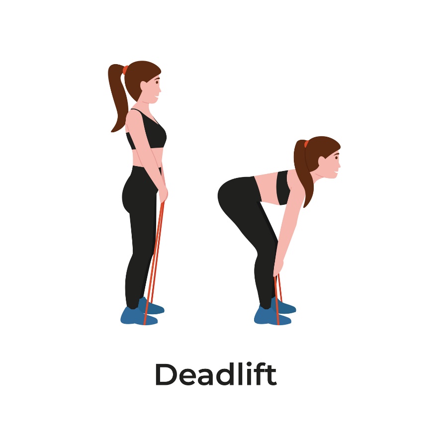 Deadlift. versão de resistência em borracha. Fonte: Getty Images Dead move: movimento morto