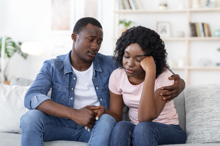Especialmente no início da gravidez, os pensamentos das mulheres sobre sexo são raros. Fonte: Getty Images. Mulher cansada, marido insatisfeito.
