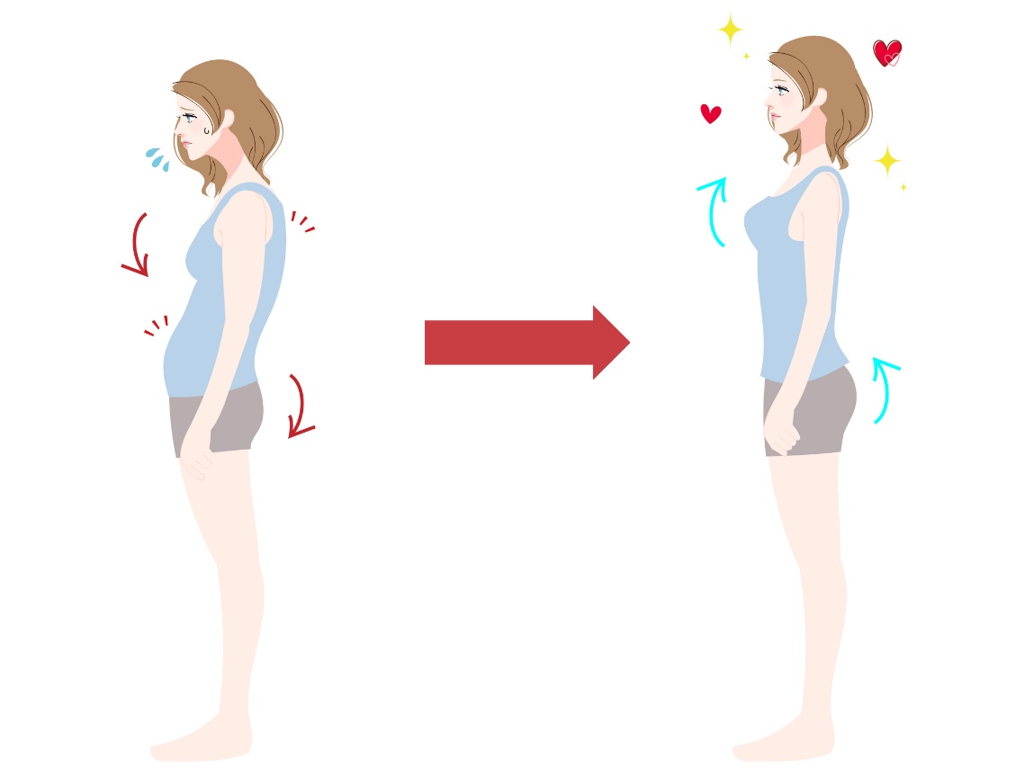 Postura correcta para evitar desequilíbrios musculares: cabeça erguida - ombros afastados das orelhas - ativação da parede abdominal - músculos do pavimento pélvico - ativação dos músculos glúteos: Getty Images Postura correcta para evitar desequilíbrios musculares. Cabeça erguida - ombros afastados das orelhas - ativação da parede abdominal - músculos do pavimento pélvico - ativação dos músculos glúteos.