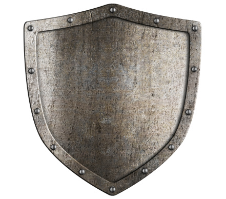 A imunidade humana funciona como um escudo defensivo. Foto: Thinkstock O escudo cinzento como símbolo da resistência do corpo humano