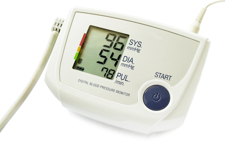 Sístole 96 mmHg / Diástole 54 mmHg e pulso 78 por minuto. foto Getty Images Hipotensão medida pelo manómetro