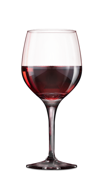 Copo de vinho tinto