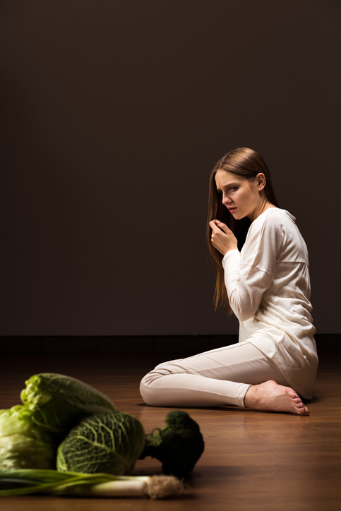 inapetência feminina, legumes, couve, cebola