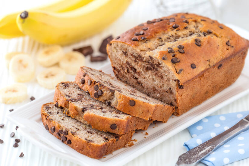 Receita de pão de banana delicioso e saudável