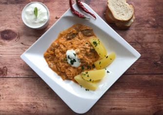 Já conhece este goulash de peru de Szeged sem glúten e sem lactose? Esta é a nossa receita